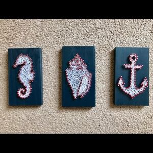 Handmade Nautical/Beach String Art